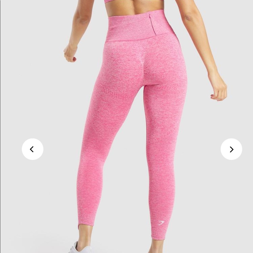 Small Gymshark Vital Rise Leggings - Pink Marl